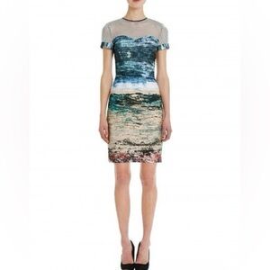 YIGAL AZROUEL Undersea Detail Mini Dress S $890